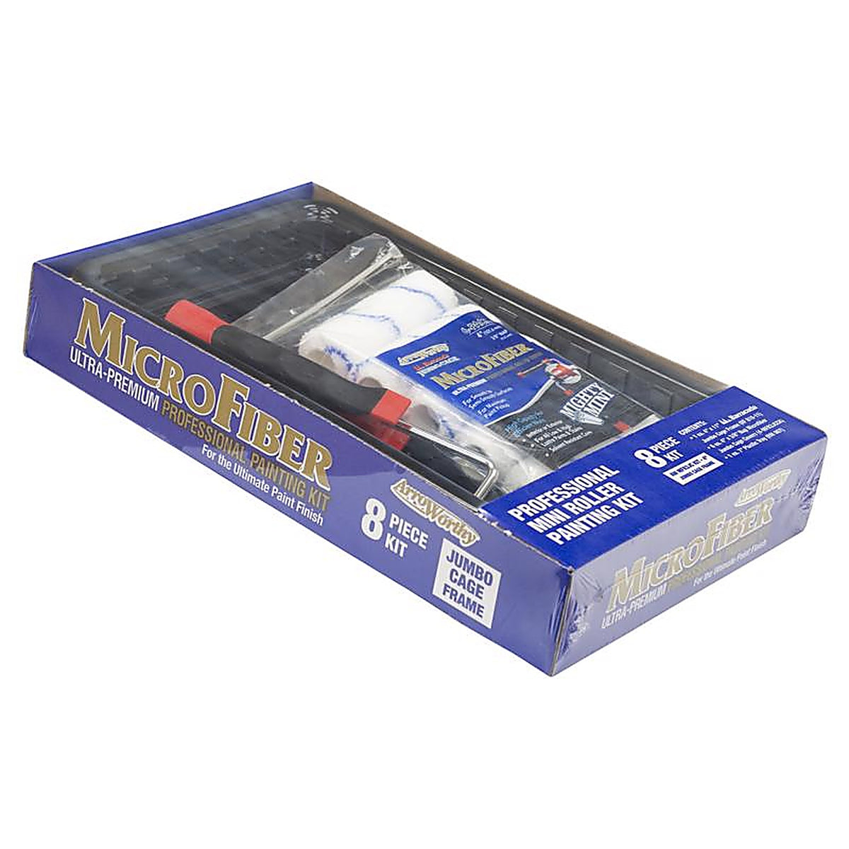 ArroWorthy - AW MFR3JC KIT - Barracuda 4 in. W Jumbo Mini Paint Roller Kit Threaded End