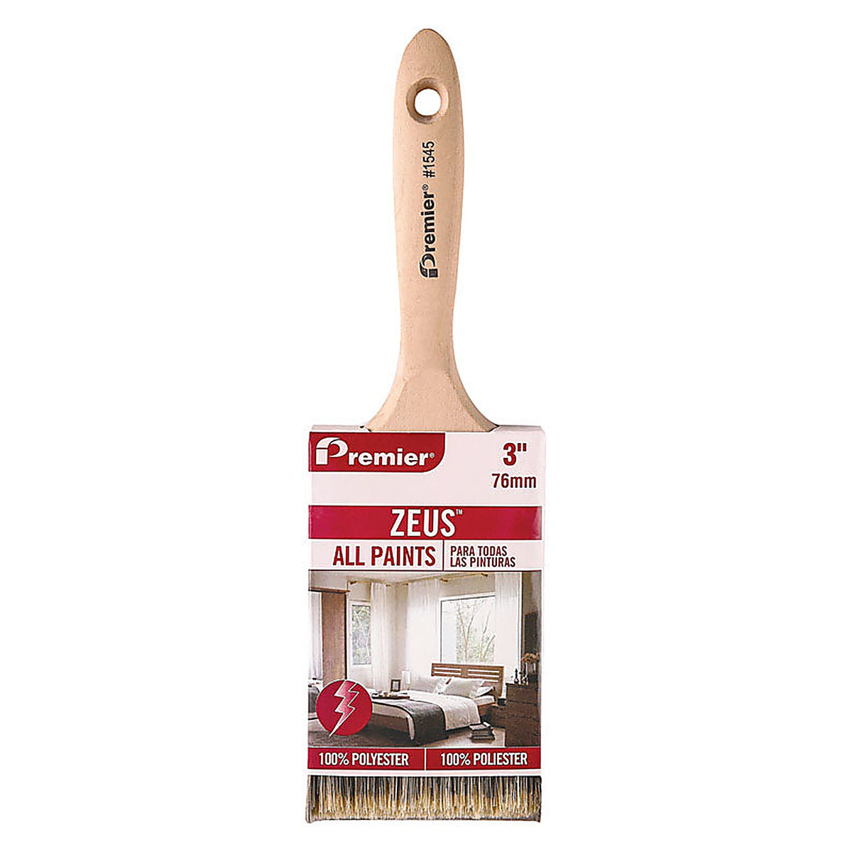 Premier - 1545 - Zeus 3 in. Stiff Flat Paint Brush
