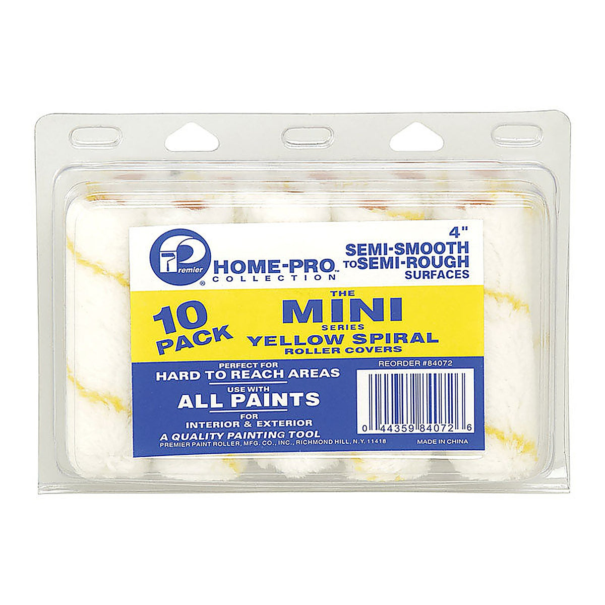 Premier - 84072 - Home-Pro Fabric 4 in. W Mini Paint Roller Cover 10 pk