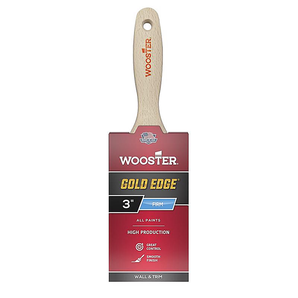 Wooster - 5232-3 - Gold Edge 3 in. W Straight Varnish Brush