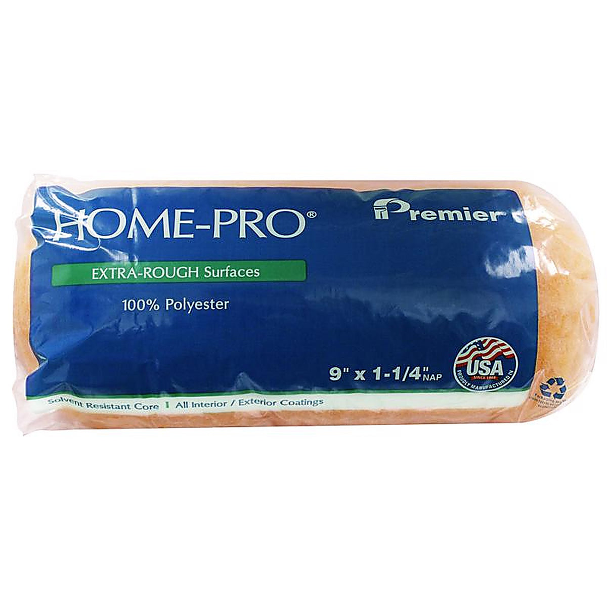 Premier - R933-4 - Home-Pro Polyester Fabric 9 in. W X 1-1/4 in. Cage Paint Roller Cover 1 pk