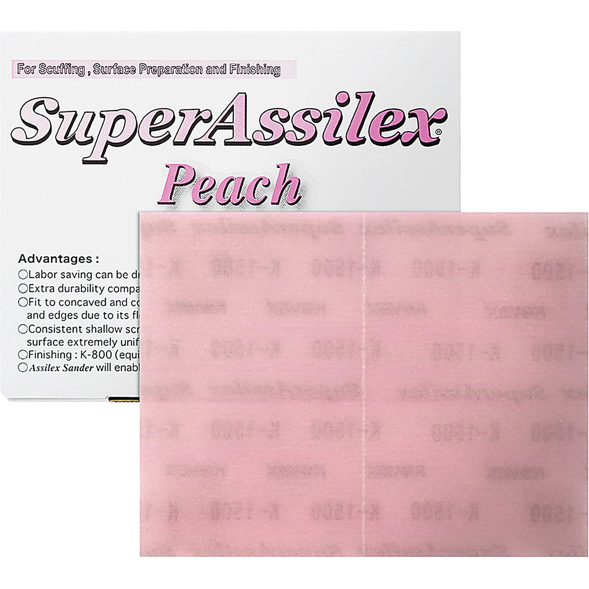 Eagle Abrasives - 191-2505 - Super Assilex Sheets - Peach-K-1500