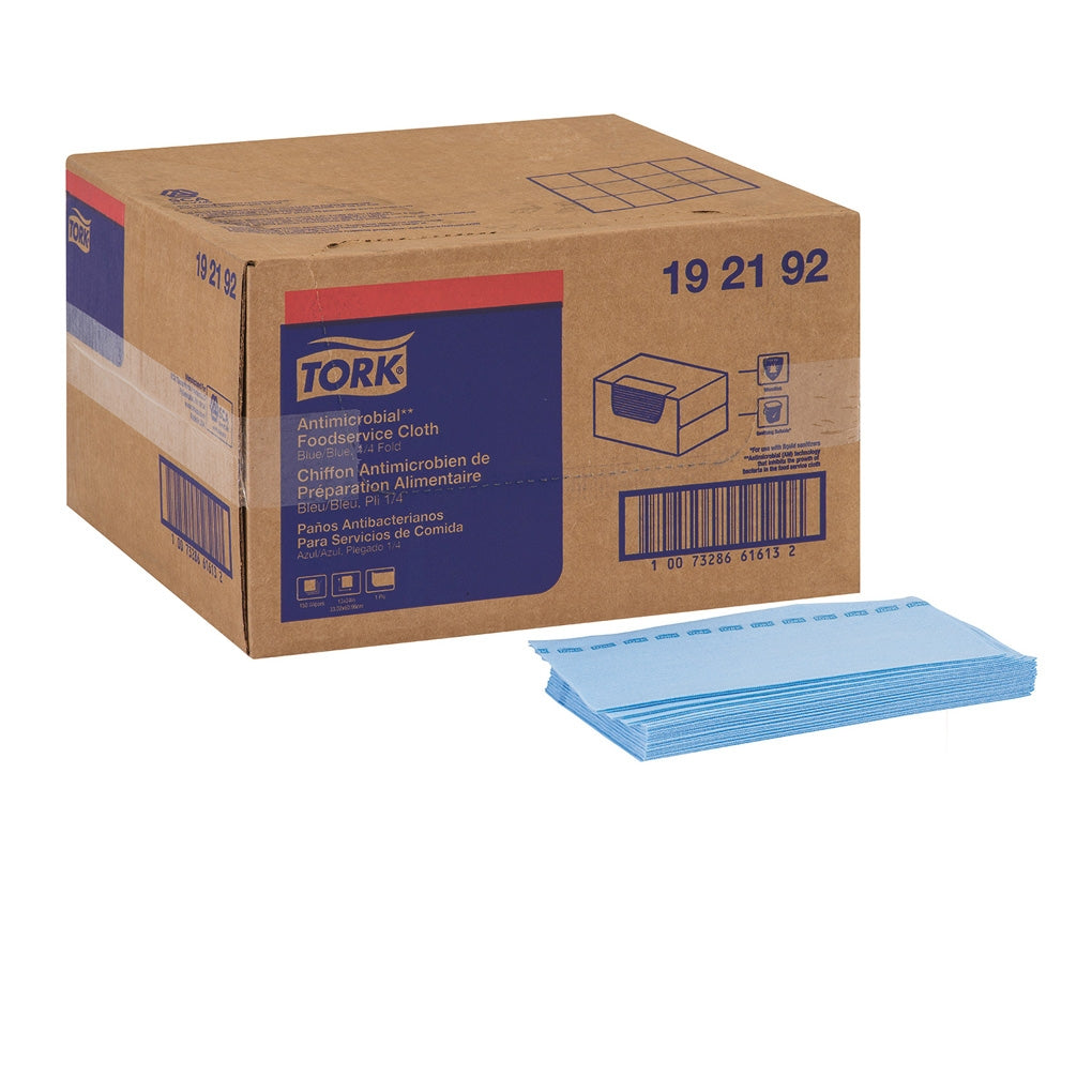 Tork - 192192 - Antimicrobial Foodservice Cloth, 1/4 Fold