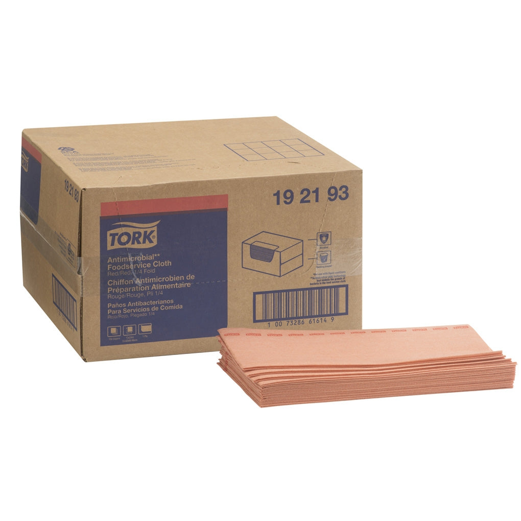 Tork - 192193 - Antimicrobial Foodservice Cloth, 1/4 Fold