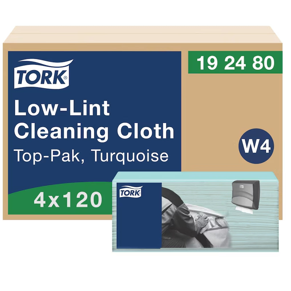 Tork - 192480 - Low-Lint Cleaning Cloth, Top-Pak - 4/Case