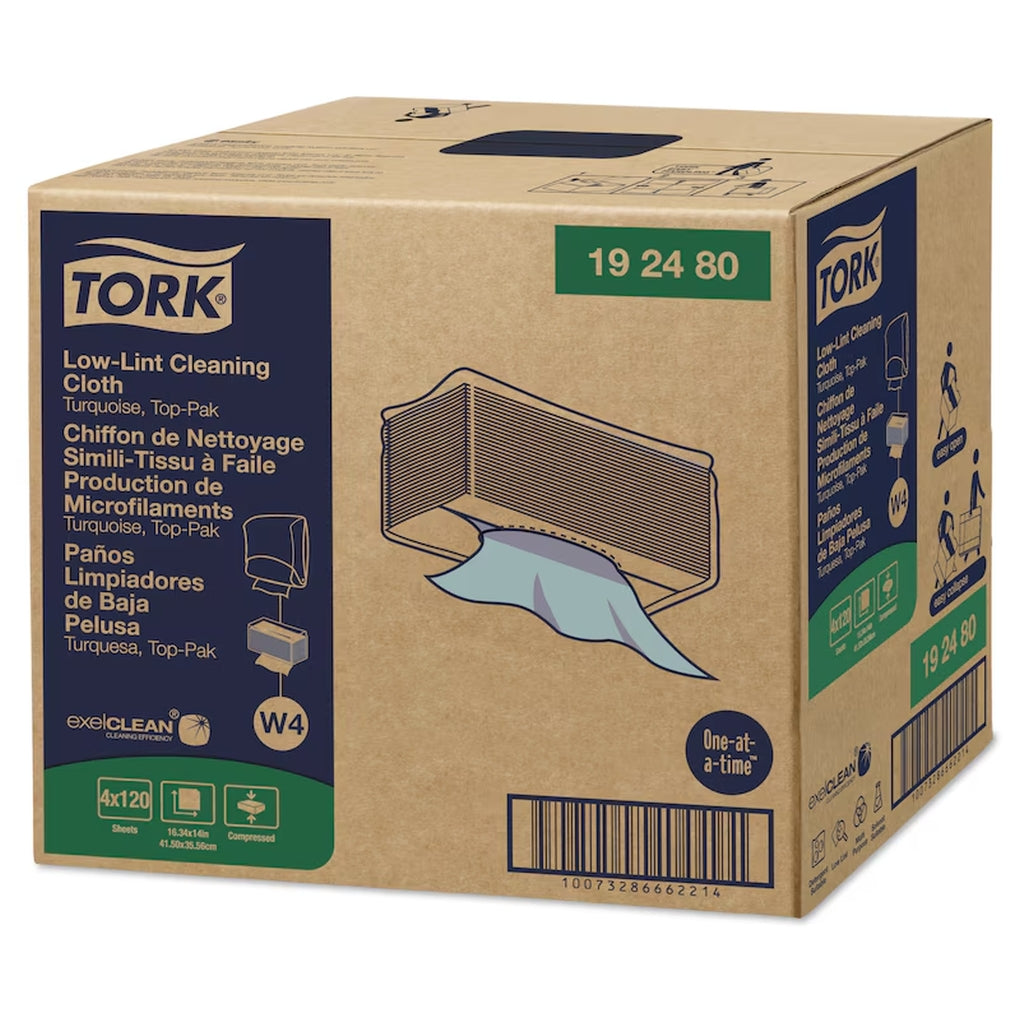 Tork - 192480 - Low-Lint Cleaning Cloth, Top-Pak - 4/Case