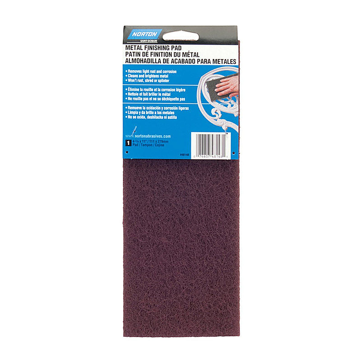Norton - 07660748148 - Very Fine Metal Finishing Pad 1 pk
