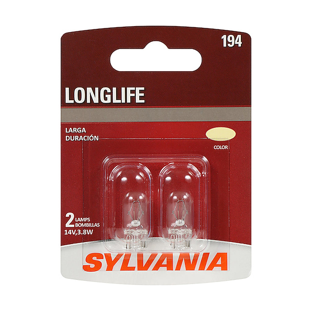 Sylvania - 194LLBP2 - 194 Long Life Mini Bulb, 2 Pack