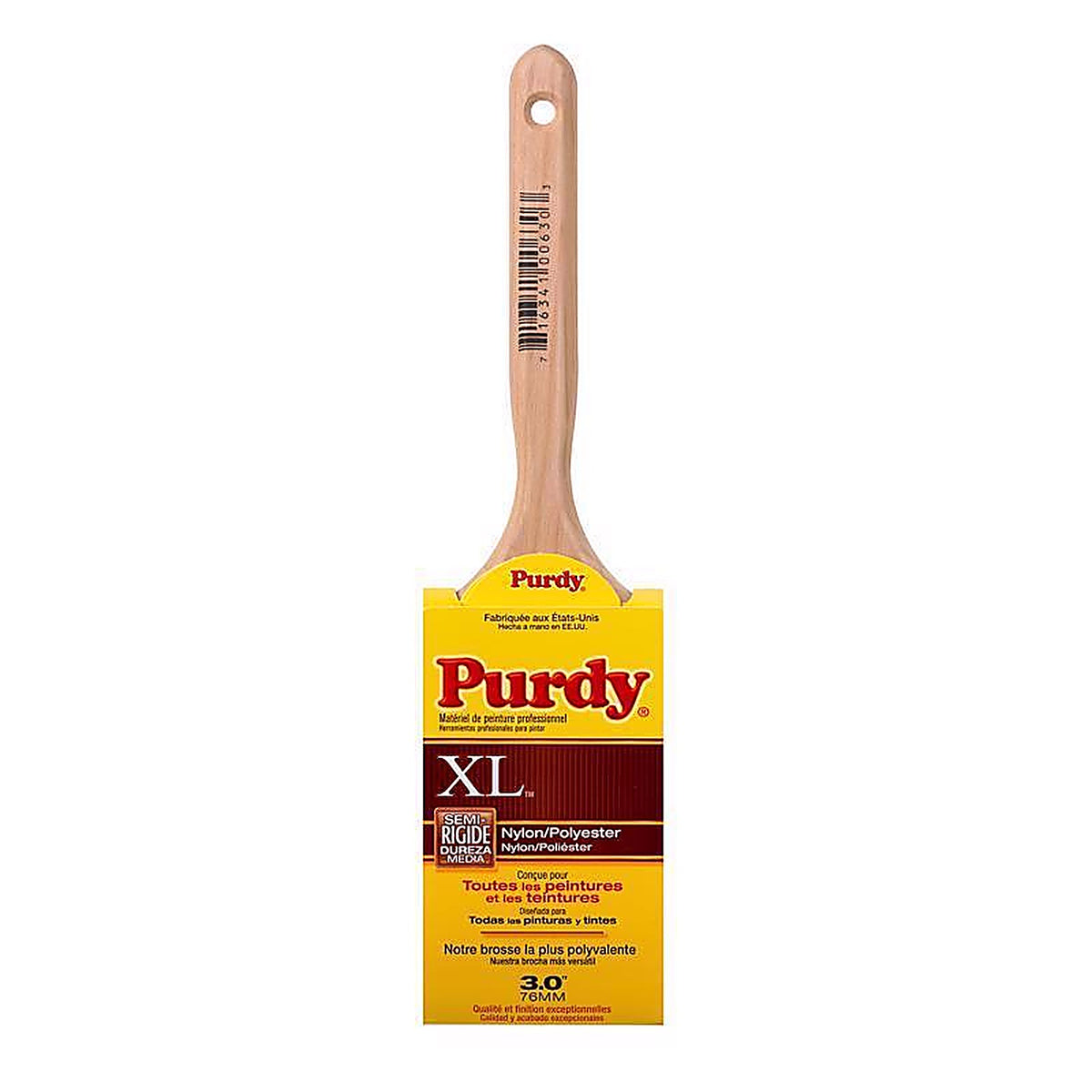 Purdy - 144064330 - XL Bow 3 in. Medium Stiff Flat Trim Paint Brush