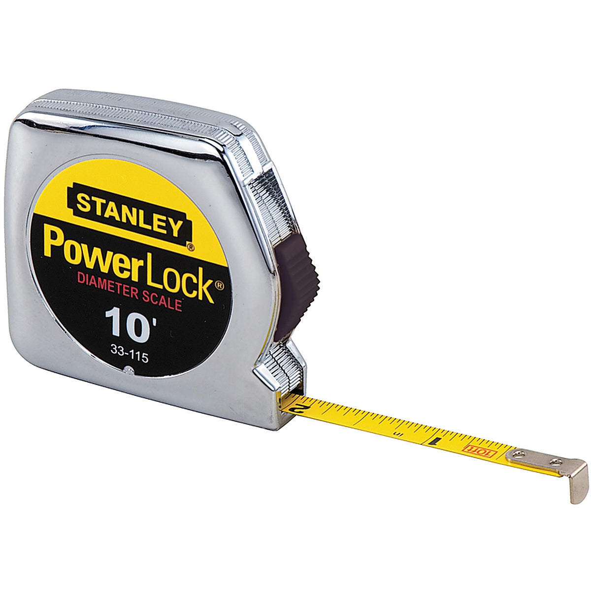 Stanley - 33-115 - PowerLock 10 ft. L x 0.25 in. W Tape Measure - 1/Pack