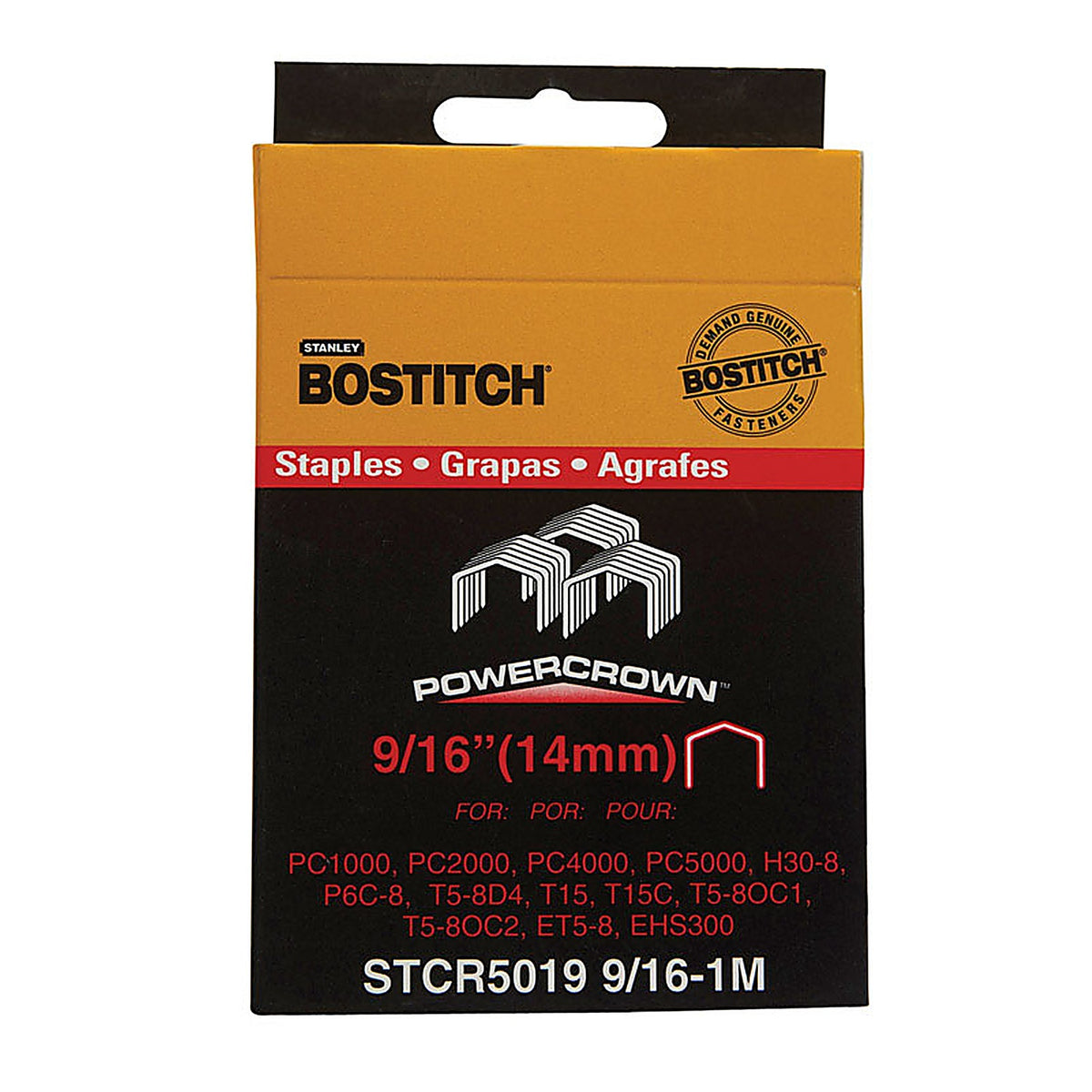 Bostitch - STCR50199/16-1 - STCR-Style 7/16 in. W X 9/16 in. L 18 Ga. Power Crown Staples 1000 pk