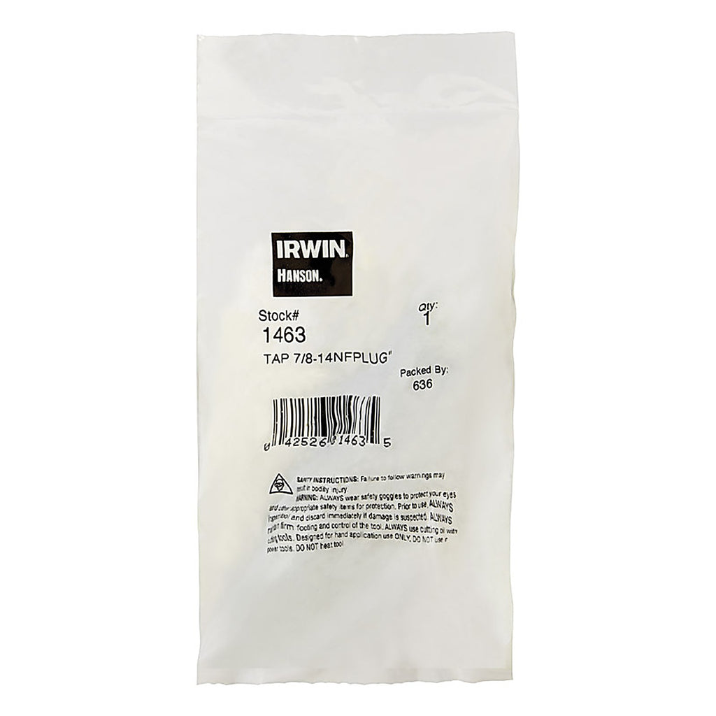 Irwin - 1463 - High Carbon Steel SAE Fraction Tap 7/8 in. 1 pc