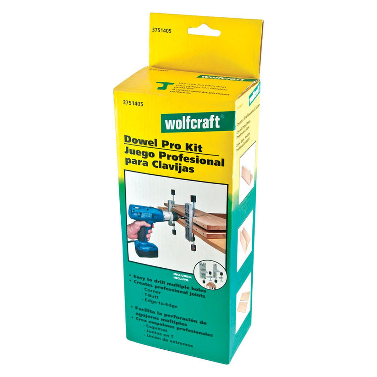Wolfcraft - 3751 - Aluminum Doweling Jig 1-1/4 in. Silver 67/pc.