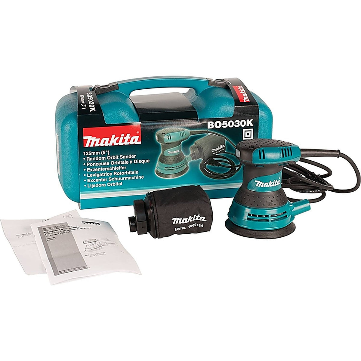 Makita - BO5030K - 3 amps Corded 4-7/8 in. Random Orbit Sander