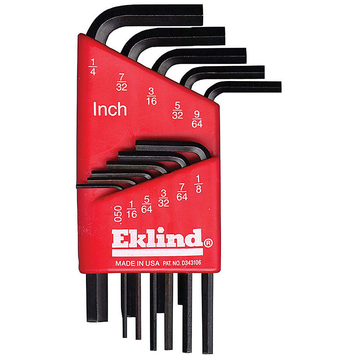 Eklind Tool - 10111 - Hex-L .050 to 1/4 SAE L-Handle Hex L-Key Set 11/pc.
