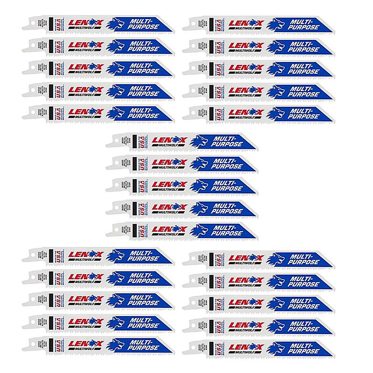 Lenox - 20493B610R - 6 in. Cobalt Bi-Metal Reciprocating Saw Blade 10 TPI - 25/Pack