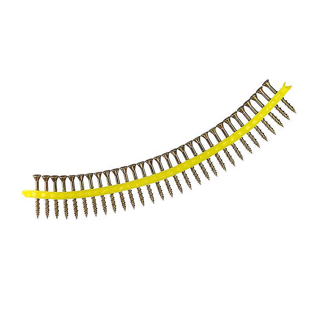 Simpson Strong-Tie - WSV134S - Quik Drive No. 9 x 1-3/4 in. L Lobe Yellow Zinc Collated Subfloor Screws - 1/Pack