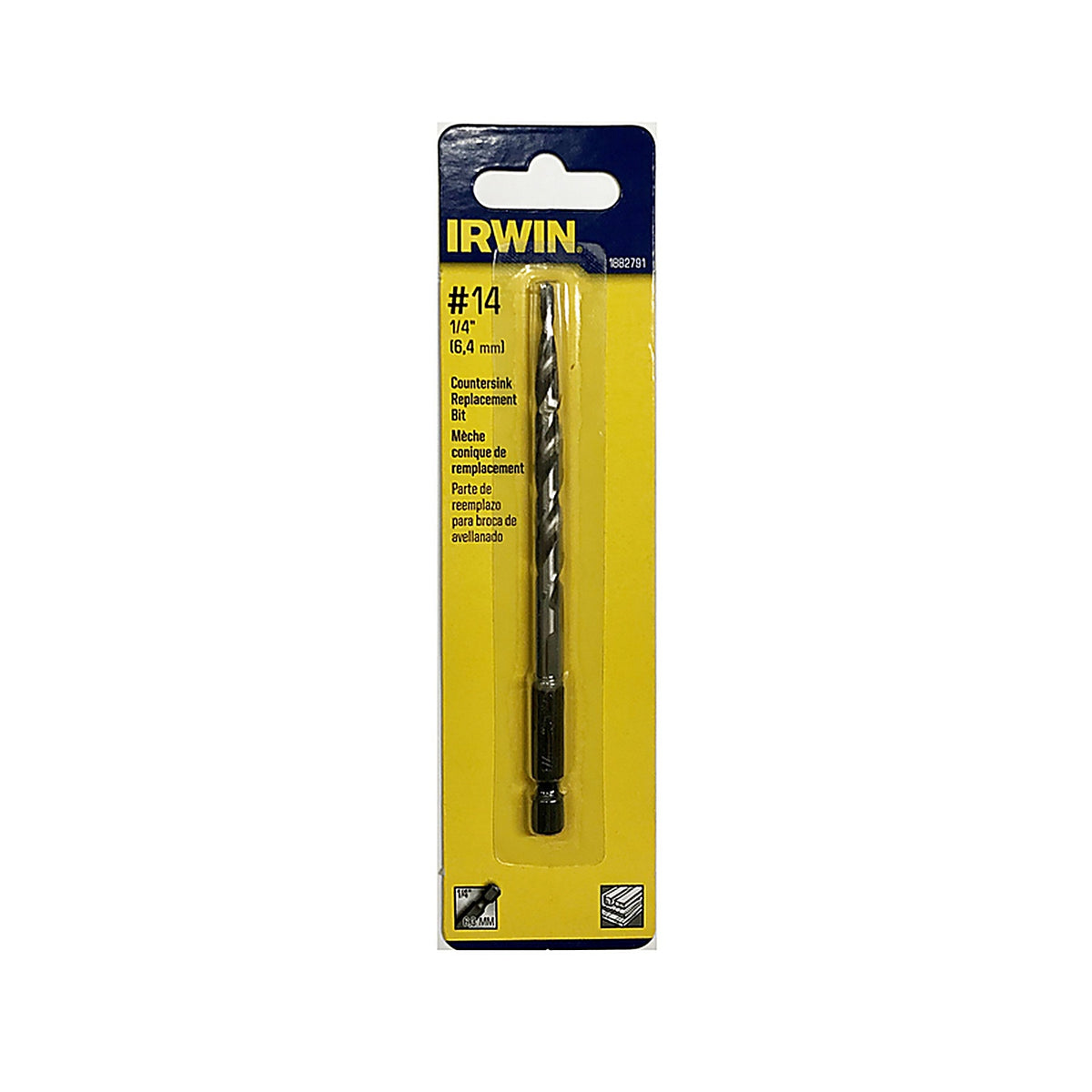 Irwin - 1882791 - #14 1/4 in. Dia. High Speed Steel Countersink Replacement Bit 1/pc.