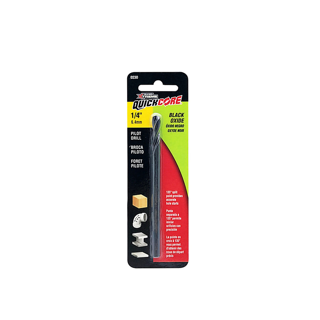 Blu-Mol - E0100230 - QuickCore 1/4 in. Bi-Metal Hole Saw Pilot Bit 1/pc.