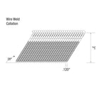 Grip-Rite - GRW10RHGH1 - 3 in. Angled Strip Framing Nails 28 deg. Ring Shank - 1000/Pack