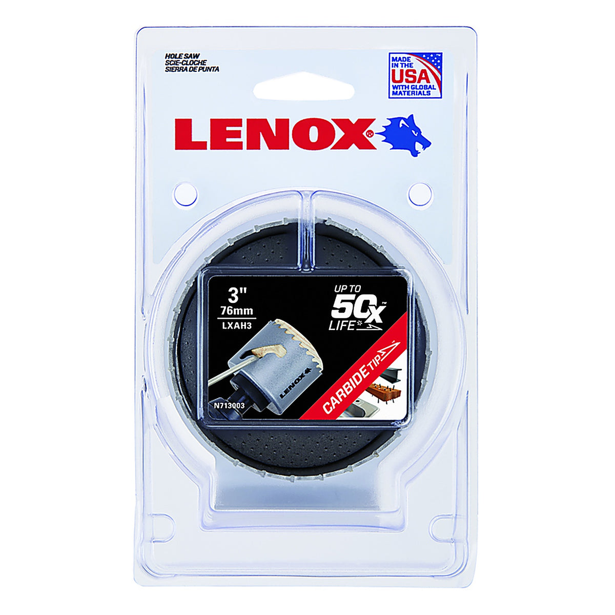 Lenox - LXAH3 - Speed Slot 3 in. Carbide Tipped Hole Saw
