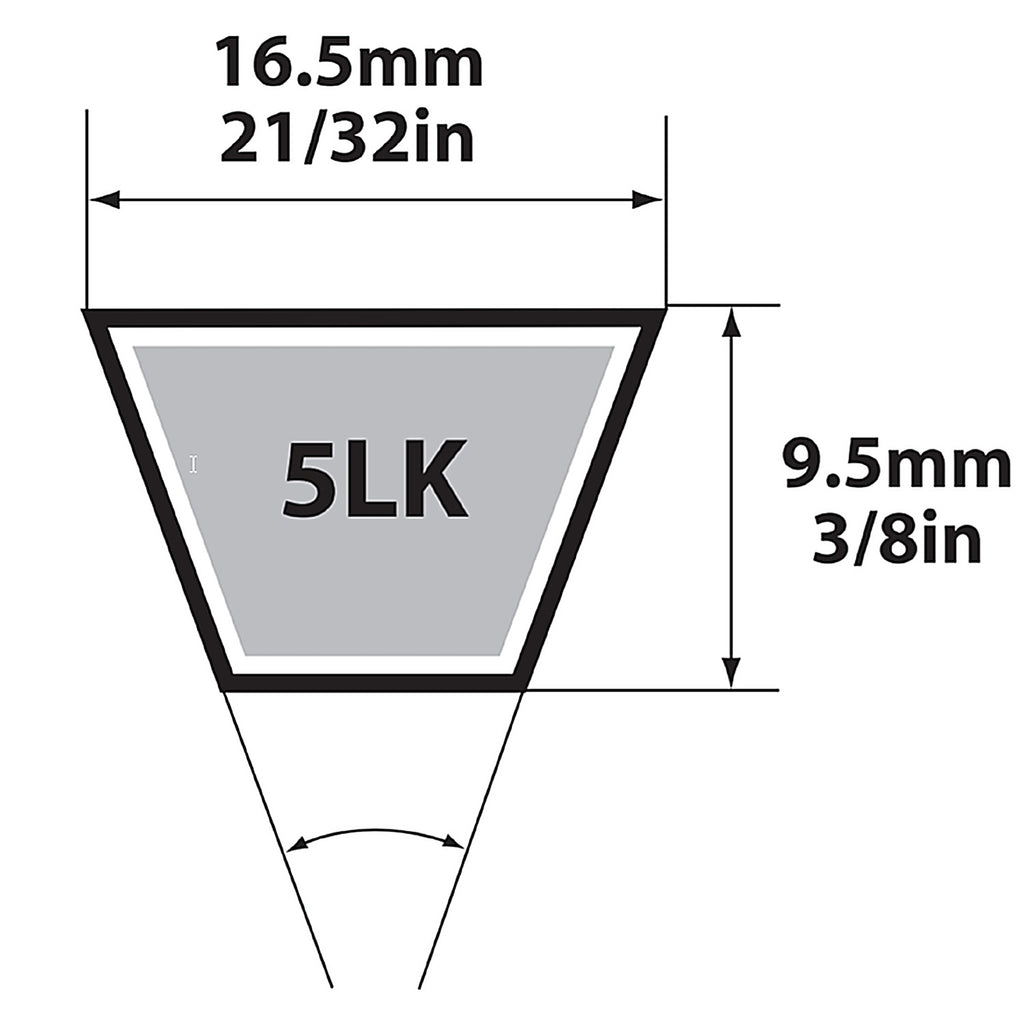 Mitsuboshi - 5LK730A - Super KB 5LK730 V-Belt 0.63 in. W X 73 in. L For Riding Mowers