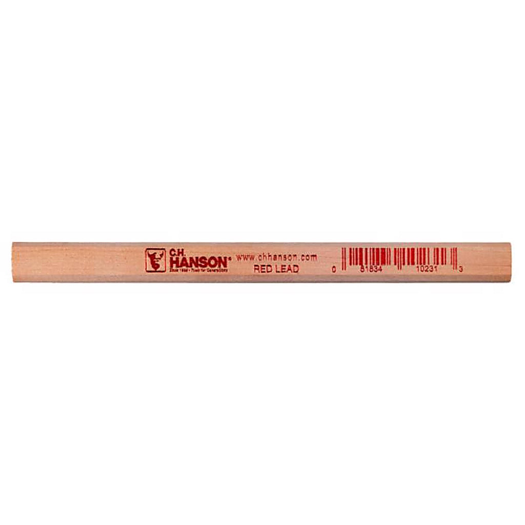 C.H. Hanson - 10231 - 7 in. L Red Lead Carpenter Pencil 1/pc.