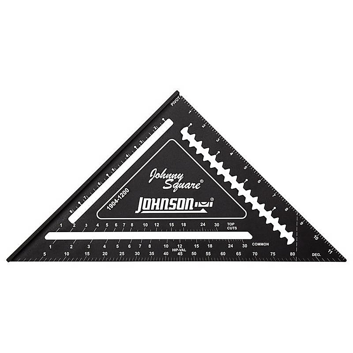 Johnson - 1904-1200 - Johnny Square 12 in. L Aluminum Professional Easy-Read Rafter Square