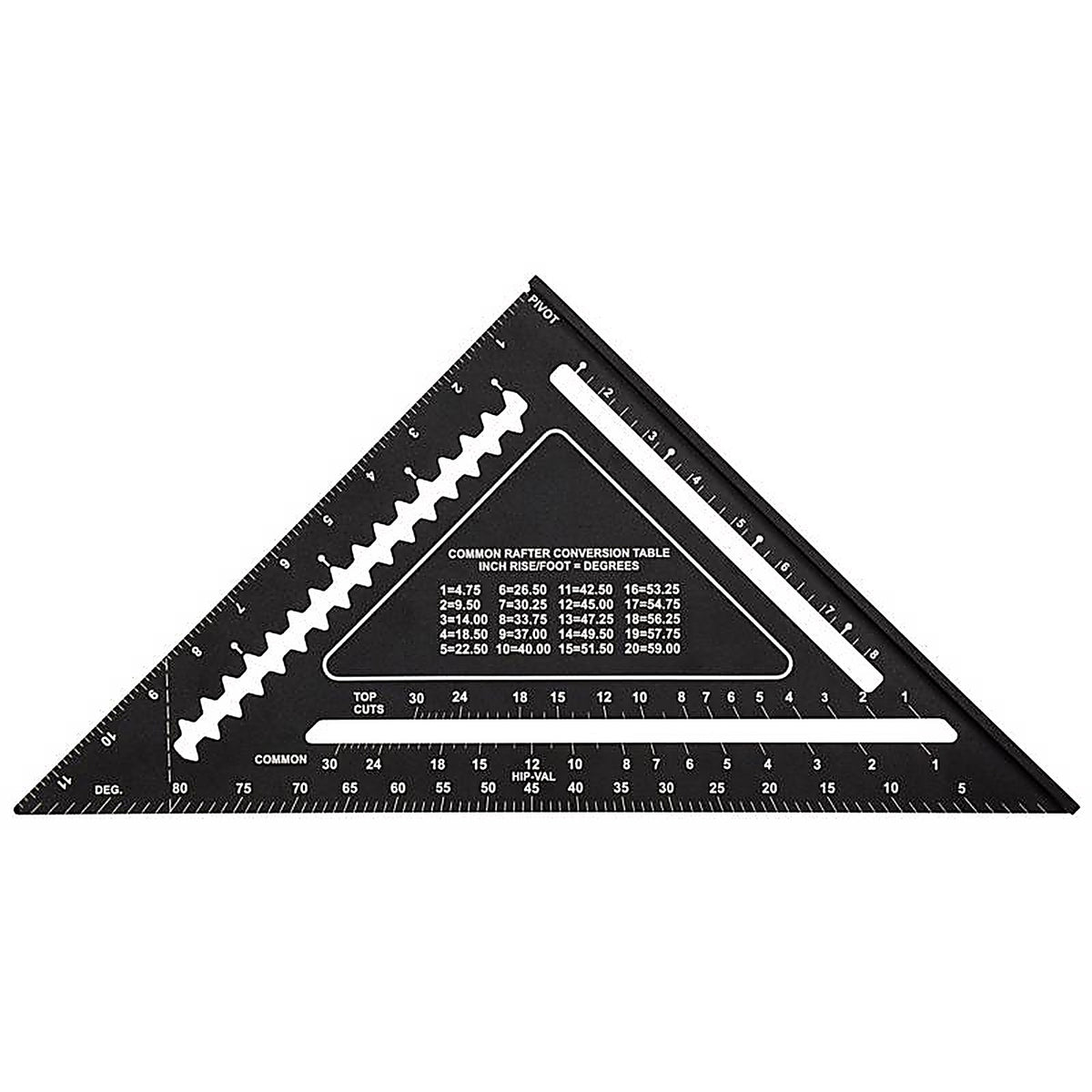 Johnson - 1904-1200 - Johnny Square 12 in. L Aluminum Professional Easy-Read Rafter Square