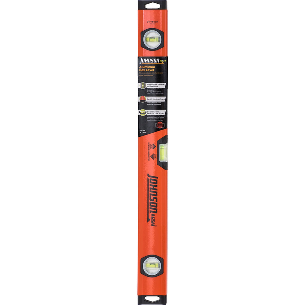 Johnson - 1733-2400 - 24 in. Aluminum Box Level 3 vial