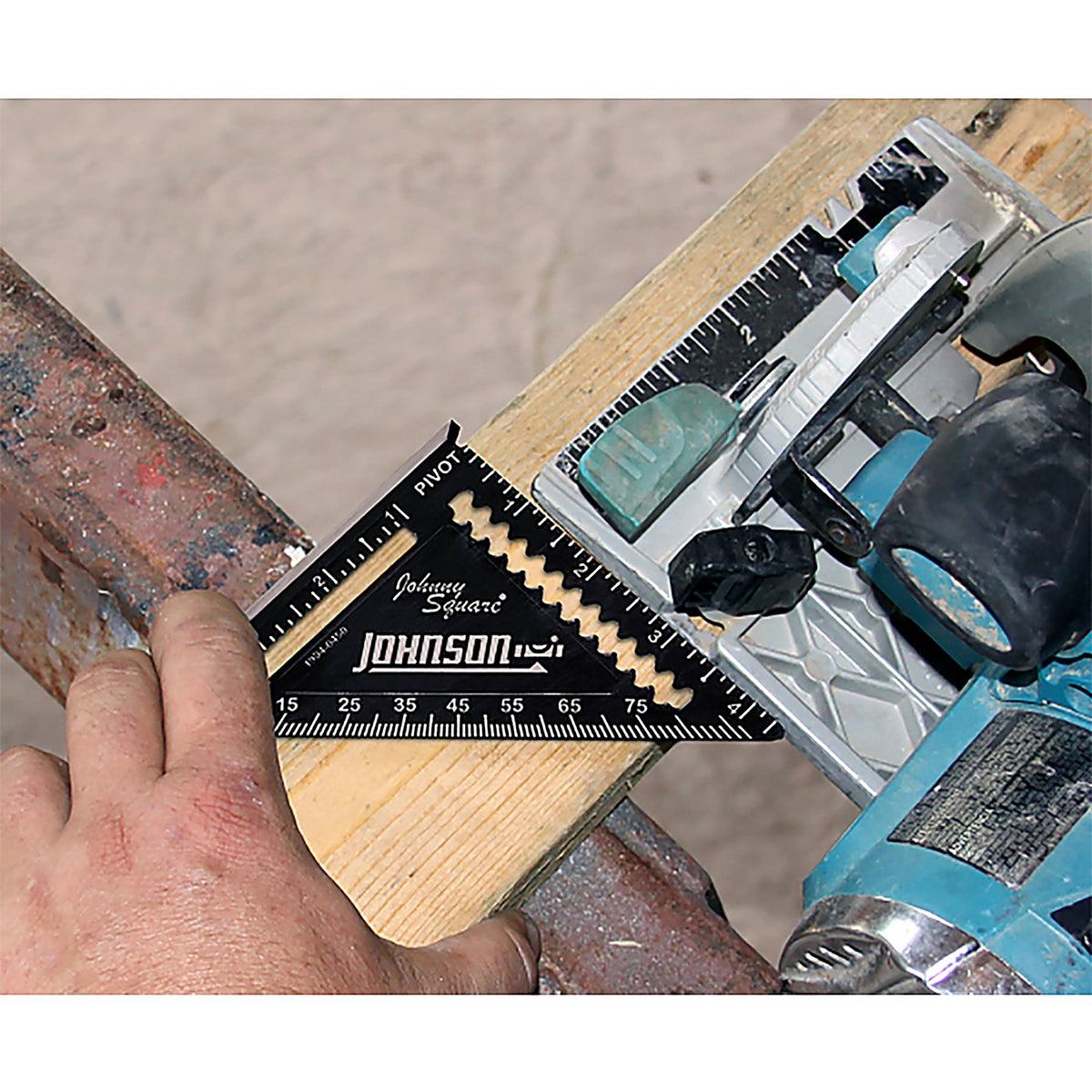 Johnson - 1904-0450 - Johnny Square 4-1/2 in. L Aluminum Professional Easy-Read Finish Square