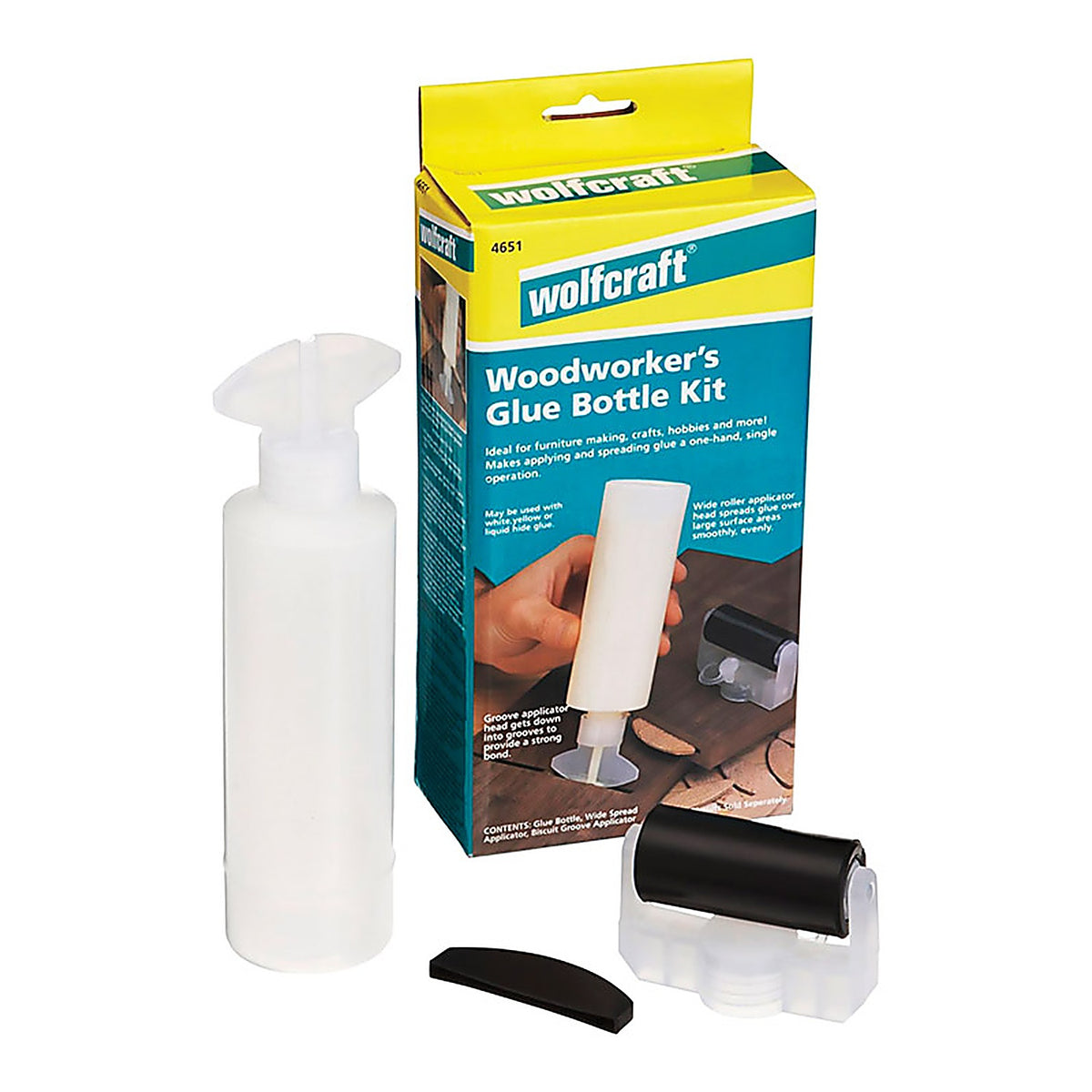 Wolfcraft - 4651 - Plastic Glue Roller Bottle 8 oz.