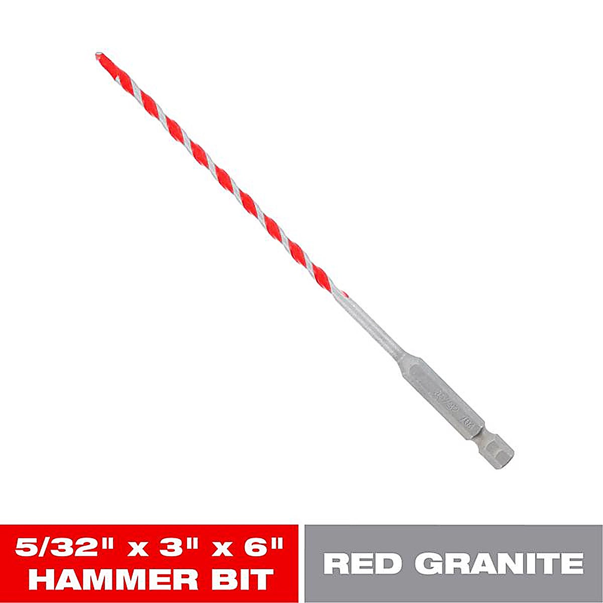 Diablo - DMARG1020 - SPEEDemon 5/32 in. X 6 in. L Carbide Tipped Red Granite Hammer Bit 1 pk