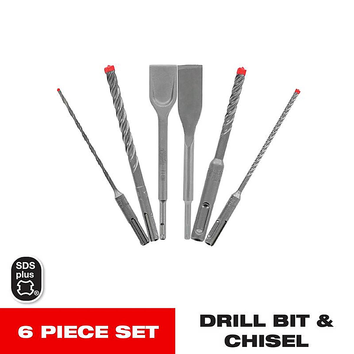 Diablo - DMAPL9930-S6 - Rebar Demon Carbide SDS-Plus Concrete Demolition Set 6 pc