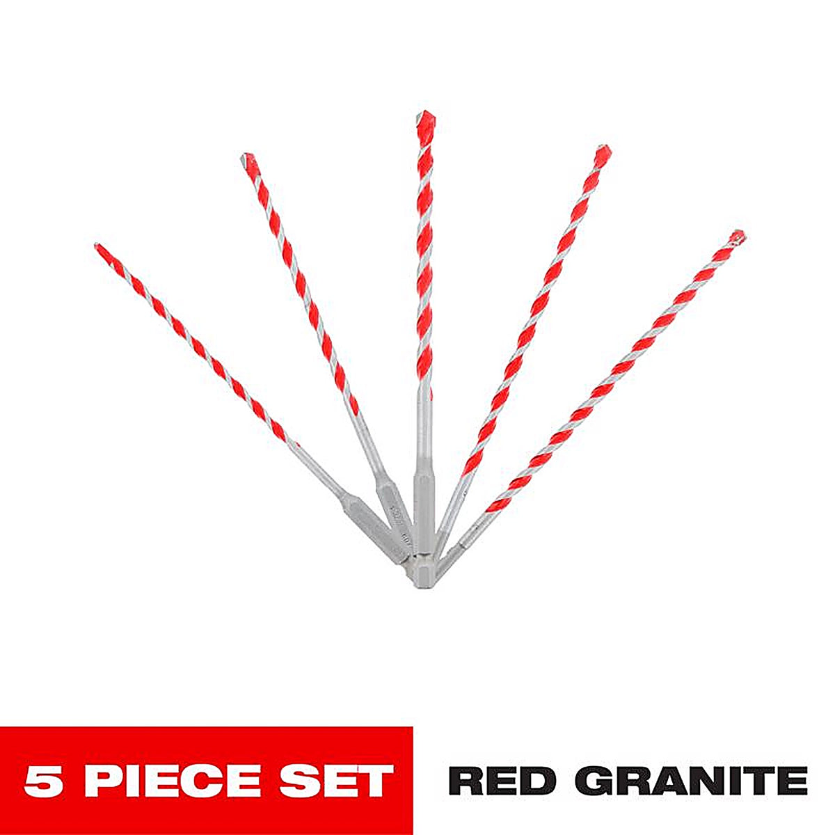 Diablo - DMARG1220-S5 - SPEEDemon Carbide Tipped Red Granite Hammer Bit Set 5 pc