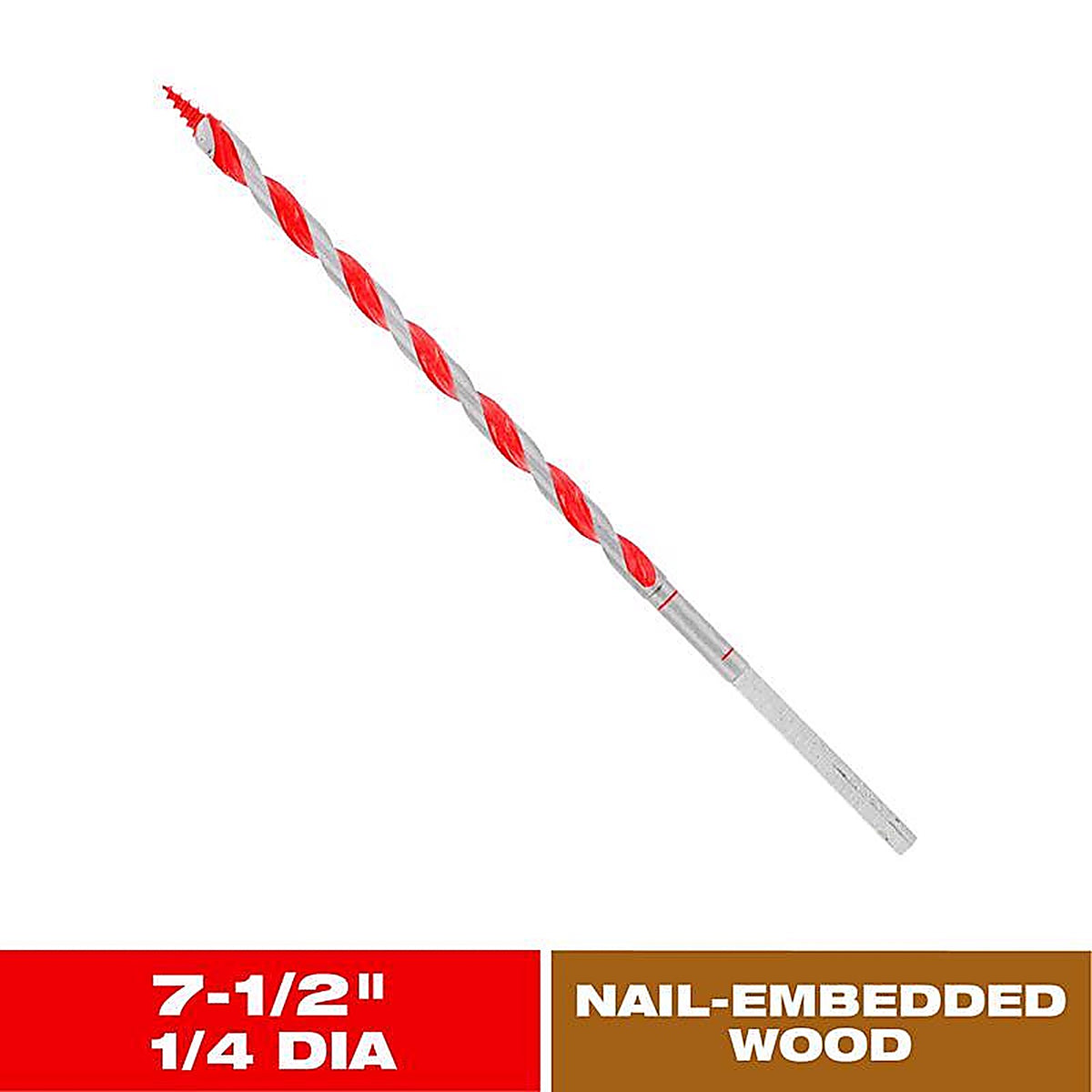 Diablo - DAG1010 - Dura-Tip 1/4 in. D X 7.5 in. L Auger Bit High Speed Steel 1 pc