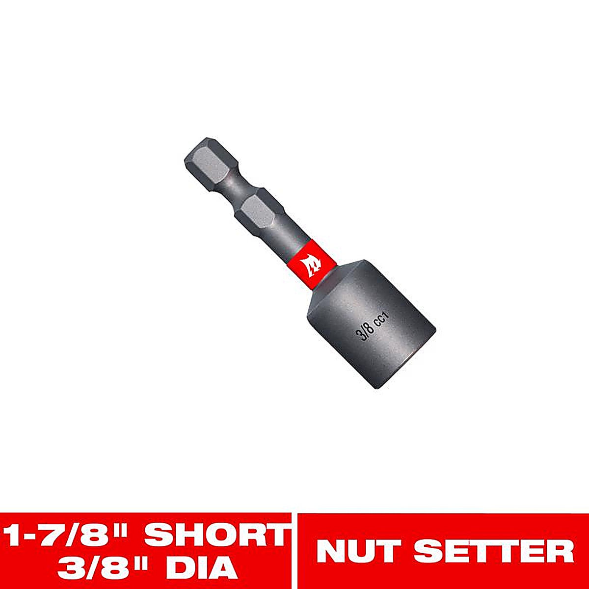 Diablo - DNTSS38 - 3/8 in. X 1-7/8 in. L Black Oxide Magnetic Nut Setter 1 pc
