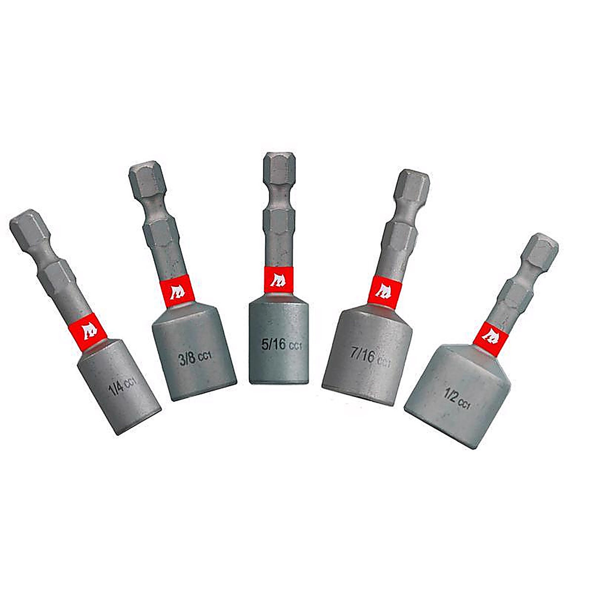 Diablo - DNTSS-S5 - 1-7/8 in. L Black Oxide Magnetic Nut Setter Set 5 pc