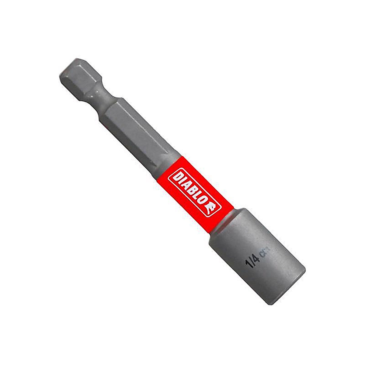 Diablo - DNTSL14 - 1/4 in. X 2-9/16 in. L Black Oxide Magnetic Nut Setter 1 pc