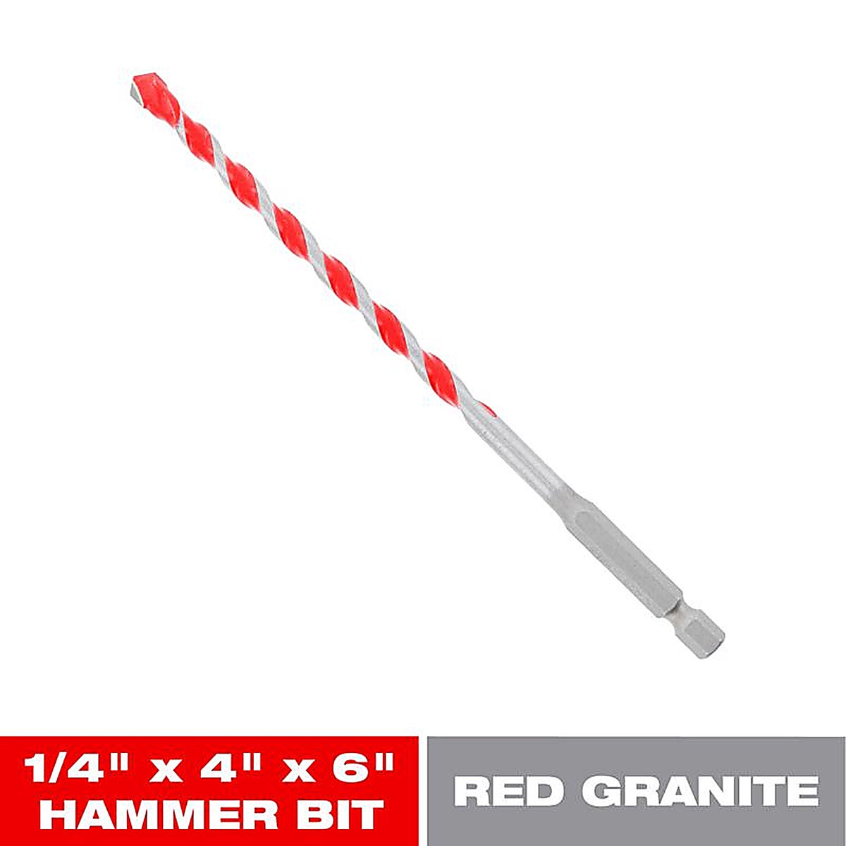 Diablo - DMARG1070 - SPEEDemon 1/4 in. X 6 in. L Carbide Red Granite Hammer Bit 1 pk