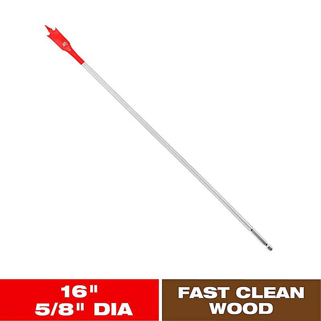 Diablo - DSP3030 - 5/8 in. X 16 in. L High Speed Steel Clean Wood Spade Bit Hex Shank 1 pk