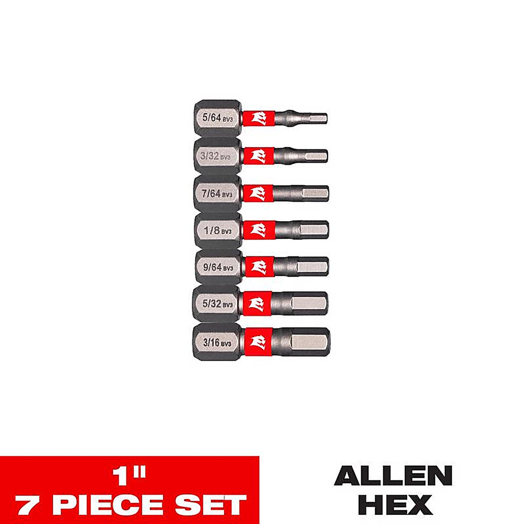 Diablo - DHXV1-S7 - Hex 1 in. L Drive Bit Set 7 pc