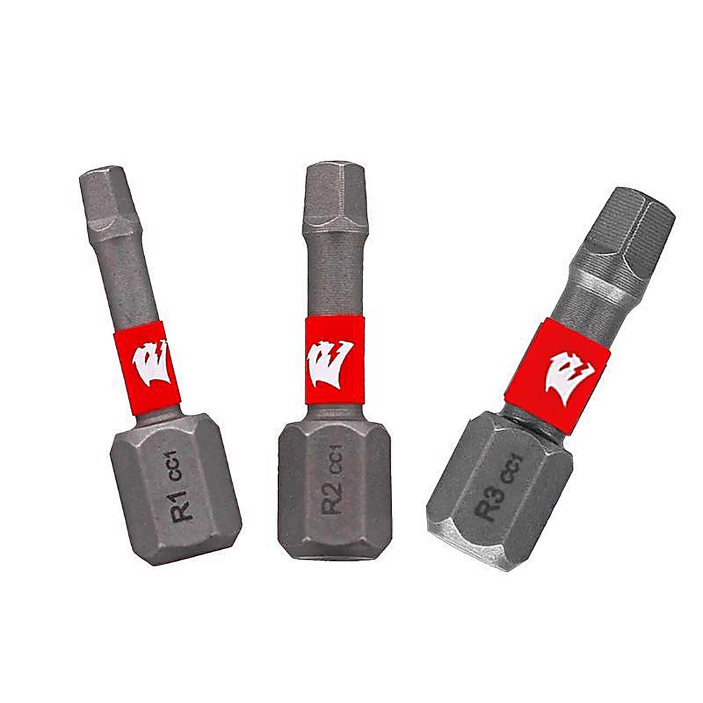 Diablo - DSQV1-S3 - Square 1 in. L Driver Bit Set Black Oxide 3 pc