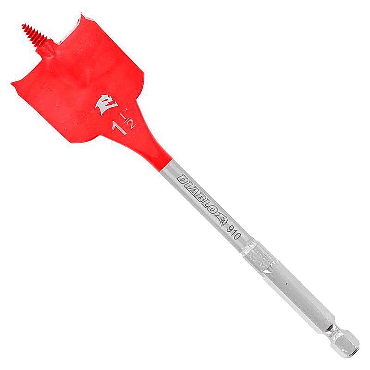 Diablo - DSP2170-P2 - 1-1/2 in. X 6 in. L High Carbon Steel Clean Wood Spade Bit Hex Shank 2 pk