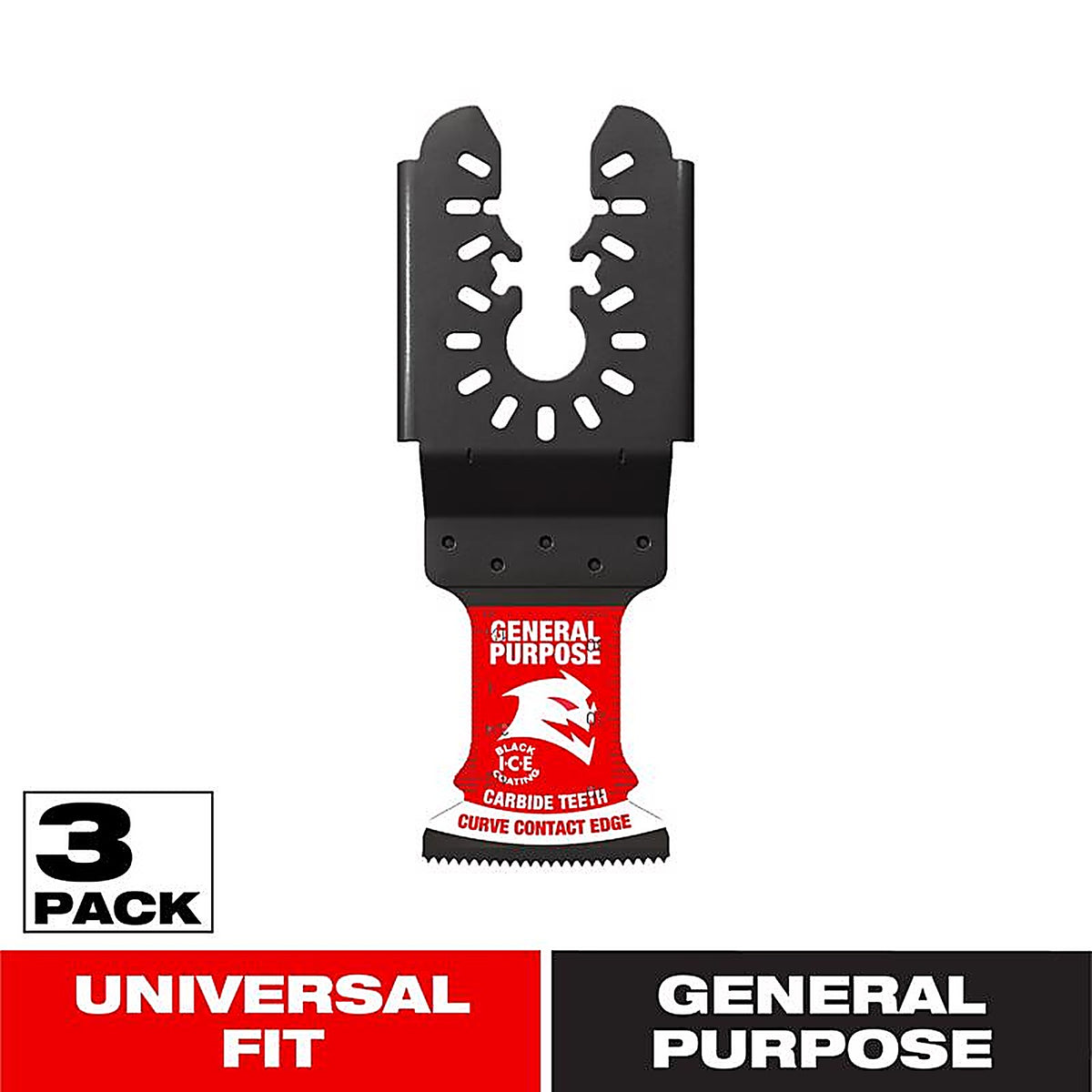 Diablo - DOU125CGP3 - 1-1/4 in. X 1-1/4 in. W Carbide Oscillating Blade General Purpose Cuts 3 pk