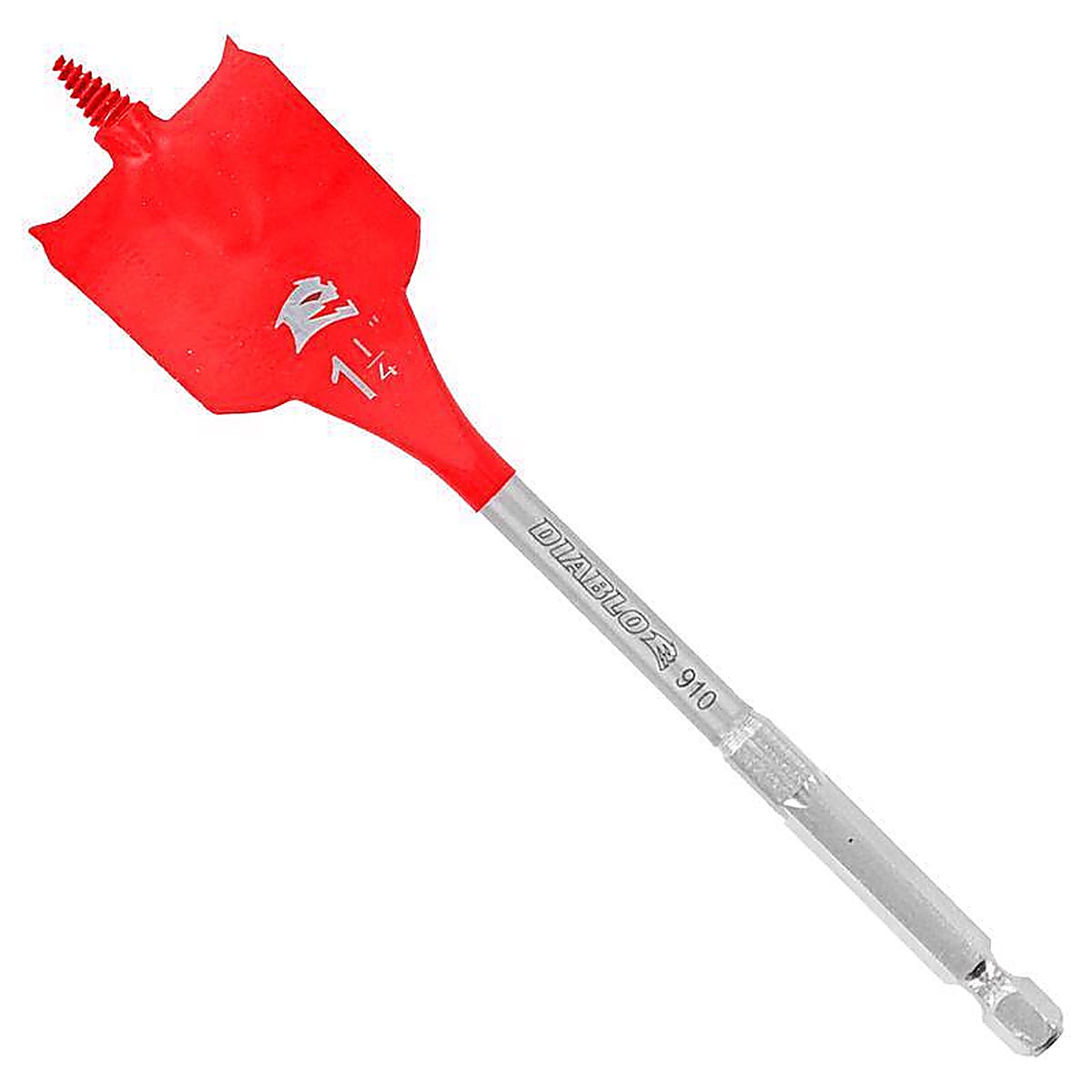 Diablo - DSP2150-P2 - 1-1/4 in. X 6 in. L High Speed Steel Clean Wood Spade Bit Hex Shank 2 pk