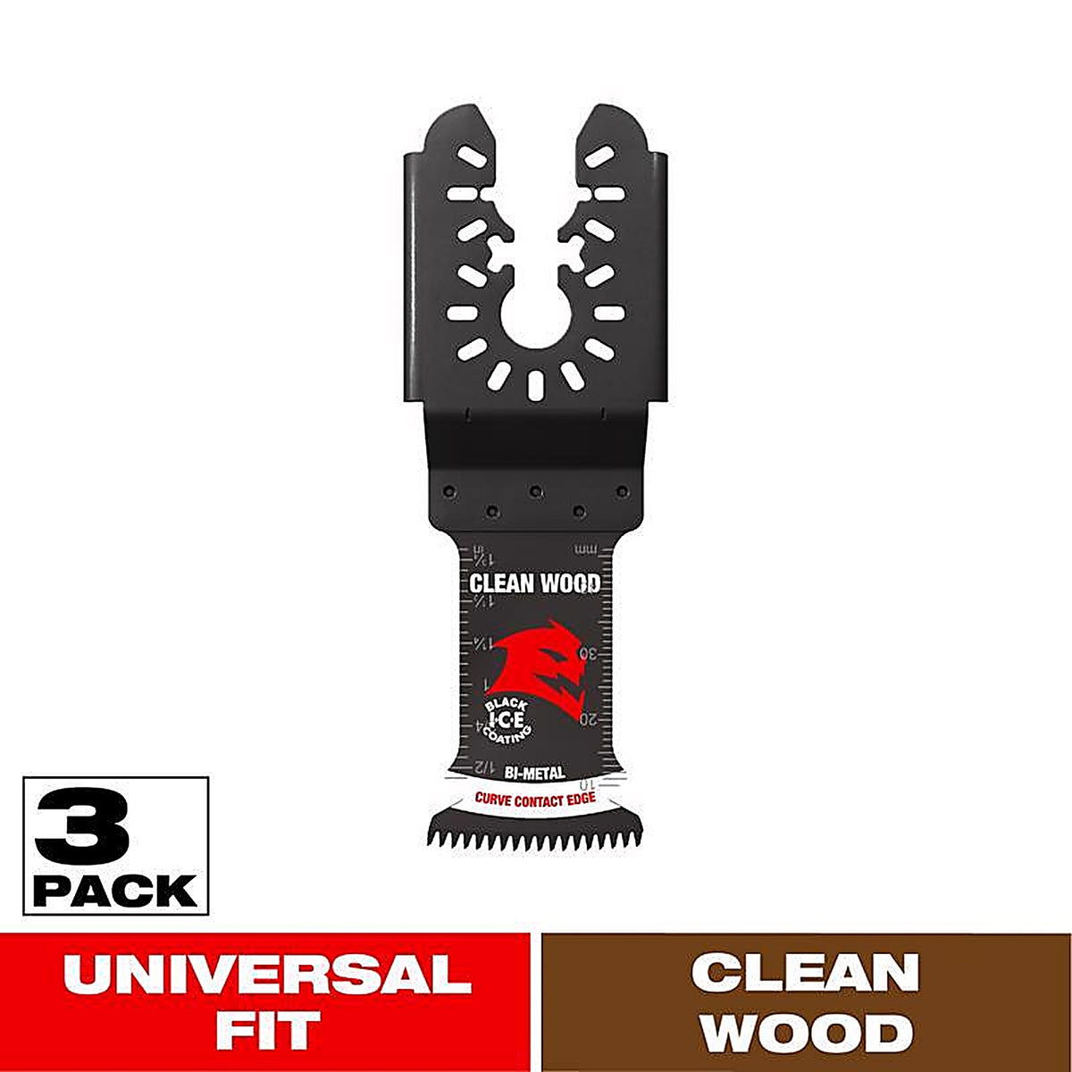 Diablo - DOU125JBW3 - 1-1/4 in. X 1-1/4 in. W Bi-Metal Oscillating Blade Clean Wood 3 pk