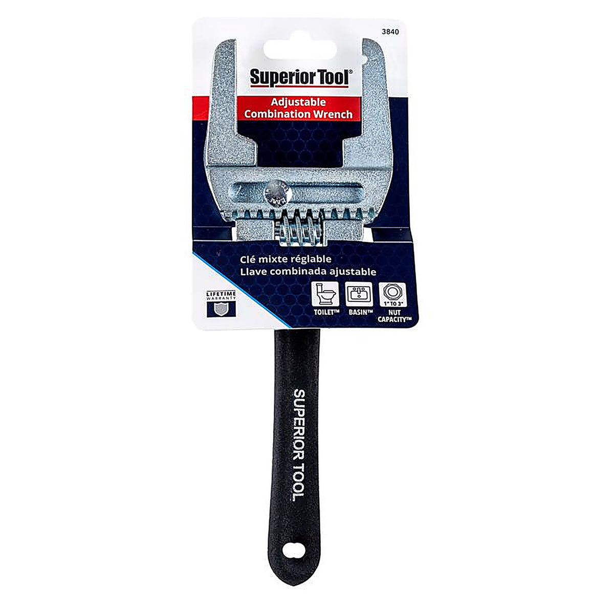 Superior Tool - 3840 - Basket Strainer Wrench Black 1 pc