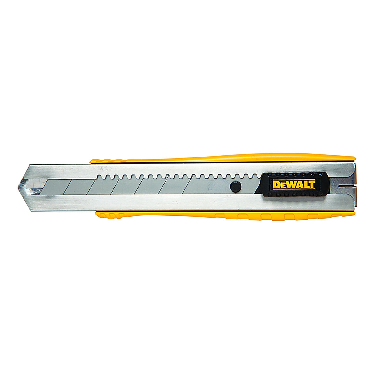 DeWalt - DWHT10045 - 9-4/5 in. Self-Retracting Snap-Off Utility Knife Black/Yellow 1 pc