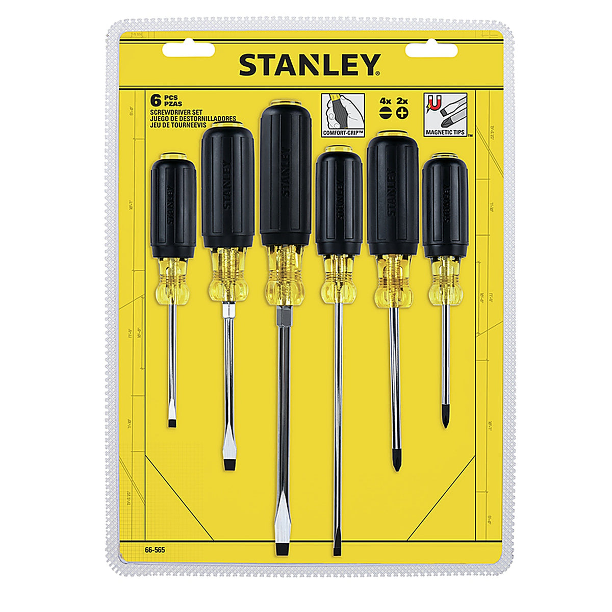 Stanley - 66-565 - Assorted Screwdriver Set 6 pc